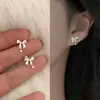 Pendientes de Corazón Hueco de Plata Rota, Pendientes de Lujo Accesible de Estilo Nicho para Verano, Pendientes Populares Simples y Versátiles para el Día a Día