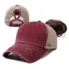Gorra de Béisbol de Malla para Mujer para Primavera y Verano, Sombrero de Sol para Cola de Caballo, Gorra de Pato Lavada Vintage de Color Sólido Estilo Coreano para Exteriores