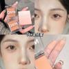QMN sombra de ojos monocromática de alto brillo, estilo 'sweetheart' brumoso, mate monocromático delicado, productos nacionales, cosméticos de uso diario, maquillaje para fiestas de estudiantes