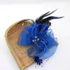 Apanhador de Sonhos de Pena de Pérola Europeu e Americano Feito à Mão Grampo de Cabelo para Performance de Noiva Chapéu de Coco de Rede Retrô Acessório de Cabeça 1237