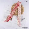 26 cartas tarot Flamingo longo pequeno lenço de seda bolsa amarrada com alça de mão para presente faixa decorativa faixa de cabelo Lenço pequeno