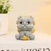 Figurita Pixiu de Resina Personalizada de Fábrica Dibujos Animados Creativos Decoración del Hogar Gama Alta Nicho Escritorio Artesanías Culturales y Creativas