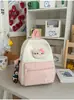 Mochila Nueva Linda Dulce Dibujos Animados Bloques de Color Mochila Escolar para Estudiante de Jardín de Infancia Mochila Versátil Casual para Viaje