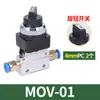 Válvula Mecânica Pneumática Mov-01/02/03-1 Uma Entrada Uma Saída Interruptor de Controle por Botão de Pressão Válvula Manual de Rolo