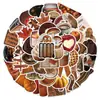 53 Temática de Otoño Estilo Ins Graffiti Personalidad Pequeños Frescos Pegatinas para Diario DIY Taza de Té con Leche Funda de Teléfono Pegatinas para Equipaje