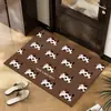 Tapete de seda para casa com desenho de cachorrinho, tapete de chão para entrada, resistente à sujeira, resistente ao desgaste, PVC, pode ser cortado, o tapete doméstico pode ser usado para cabelo