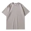 Camiseta de Sorona de 210 g, nueva tendencia de moda de verano, top de camiseta unisex de color liso, versátil y popular