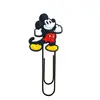 Novos Clips de Papel Grandes do Mickey e da Minnie, Material de Escritório Criativo e Fofo, Clips em Forma de U, Marcadores de Página de Desenho Animado em PVC