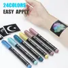 Marcadores de Tatuaje de Venta Caliente Transfronterizos, Plumas de Tatuaje Temporal para Pintura Corporal, Pegatinas de Boceto de Tatuaje Gratis, Plumas para Disfraces de Fiesta