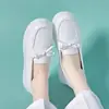 2025 Nova Primavera Calce Fácil Solado Macio Confortável Sapatos Brancos Sapatos Profissionais para Enfermeiros Sapatos para Trabalho em Hospital Sapatos Individuais Sapatos Femininos
