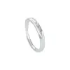 Conjunto de Anéis de Casal Esculpidos em Prata de Lei s999 para Homens e Mulheres Estilo Coreano High-End Tendência Design Geométrico Anel Ajustável Venda por Atacado