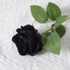 Rosas de Terciopelo Sintético Cuidadosamente Seleccionadas para San Valentín Decoración de Boda para el Hogar Pared de Flores Tacto Flores Sintéticas Flores Artificiales Falsas