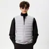 Colete masculino Enbu outono e inverno 90% pluma de pato branca, colete sem mangas para atividades ao ar livre, colete esportivo, agasalho quente
