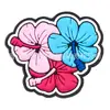 Tamancos Casuais Estilo Havaiano com Fivela de Sapato de Flor Acessórios de PVC Decoração de Buraco Desenho Animado Fofo Novidade em Estoque