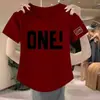 Top de mujer moderno de manga corta ajustado, camiseta de manga corta con estampado de verano y cuello redondo, elegante camiseta nueva estilo americano