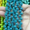8mm Pó de Concha Prensado Flor Rosa 3D Contas Flor Rosa Prensadas e Esculpidas Contas Soltas Pulseira DIY Colar Acessórios Materiais Atacado