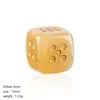 Dados de Cristal Natural Juego de Mesa de Ocio Transfronterizo Ágata Jade Tallado Estilo de Esquina Redondeada Dados de Piedra Semipreciosa Basados en Puntos de 15 mm