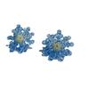 Estilo Ins con Pendientes de Margarita de Cristal Fotosensibles Exquisitos Pendientes de Fantasía de Alto Valor Pendientes de Moda para Mujer