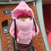 Cubierta de Agarre de Palanca de Cambios de Coche Perilla de Decoración de Manija Sudadera Cubierta de Freno de Mano Cubierta de Sudadera para Palanca de Cambios