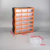 Cajón de Plástico Tipo Piezas Accesorios Tornillos Caja de Material Clasificación Componentes Electrónicos Gabinete de Herramientas Bloques de Construcción Caja de Organización de Almacenamiento