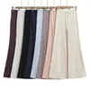 Calça de Yoga para Menina Quente com Levanta Bumbum para Corrida Micro Flare Emagrecedora Esportiva Fitness Bumbum de Pêssego Elástica Afunilada Calças Casuais