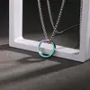 Colares Masculinos de Street Fashion, Pingentes Personalizados de Celebridade da Internet, Correntes Longas para Suéteres, Atacado de Fábrica de Joias de Aço Inoxidável