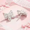 Exquisitos y Lujosos Nuevos Pendientes de Borla de Lirio del Valle y Mariposa, Compactos, de Alta Gama, Únicos y Hermosos Accesorios para Orejas
