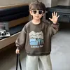 Sudadera casual para niño de primavera y otoño, estilo coreano, chaqueta tipo pullover elegante y versátil para niños, top de moda para niños pequeños, calidad de exportación