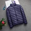 Jaqueta Acolchoada de Algodão Leve Gola Alta Masculina Tamanho Grande Jovem Fina Slim Fit Curta Jaqueta Acolchoada de Algodão Casaco Masculino Roupas