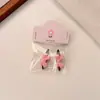 Nuevo Estilo Pinza para el Cabello Floral Rosa con Moño, Pasador Dulce y Lindo para Flequillo y Accesorios para el Cabello
