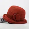 Sombrero de Pescador Acolchado Cálido y a Prueba de Frío para Mujeres de Mediana Edad y Mayores, Sombrero de Moda para Señora Mayor, Abuela, Invierno