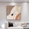 Pintura Decorativa Abstrata Quadrada Moderna Minimalista Quarto Modelo de Hotel Pintura para Pendurar Sala de Estar Entrada Restaurante Quarto Mural Acessível Luxo