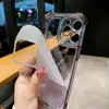 Funda Protectora Anticaídas Espacial Galvanizada para Teléfono Móvil Apple 14Promax 12 Brillo Degradado Iphone15 11