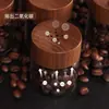 Tanque de Almacenamiento Pequeño de Gama Alta Transfronterizo Botella de Escape Unidireccional para Granos de Café Tanque de Vidrio Sellado para Café Tanque de Almacenamiento para Granos de Café