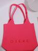 Bolso de Punto de Gran Capacidad Nuevo Bolso de Hombro Bolso Satchel para Mujer Bolso Tejido Popular Combinable Rayado Bolso para Mujer Bolso Plegable con Letras