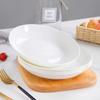 Novo Prato de Cerâmica Branco Puro Osso de Porcelana Prato Doméstico Prato de Sopa Prato Estilo Nórdico Prato Criativo Prato de Arroz Prato Frio Prato de Frutas