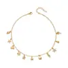 Colar Pingente Cruzado Jieding Estilo Resort Europeu e Americano Caranguejo, Tartaruga, Concha, Caramujo, Estrela do Mar Cravejados com Diamantes, Moderno e Exquisito para Mulheres