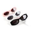 Gafas de Sol para Niños Nuevas Letra Espejo Patilla Ovaladas de Moda Tendencia Personalizadas Anti-UV para Niños y Niñas Bebé