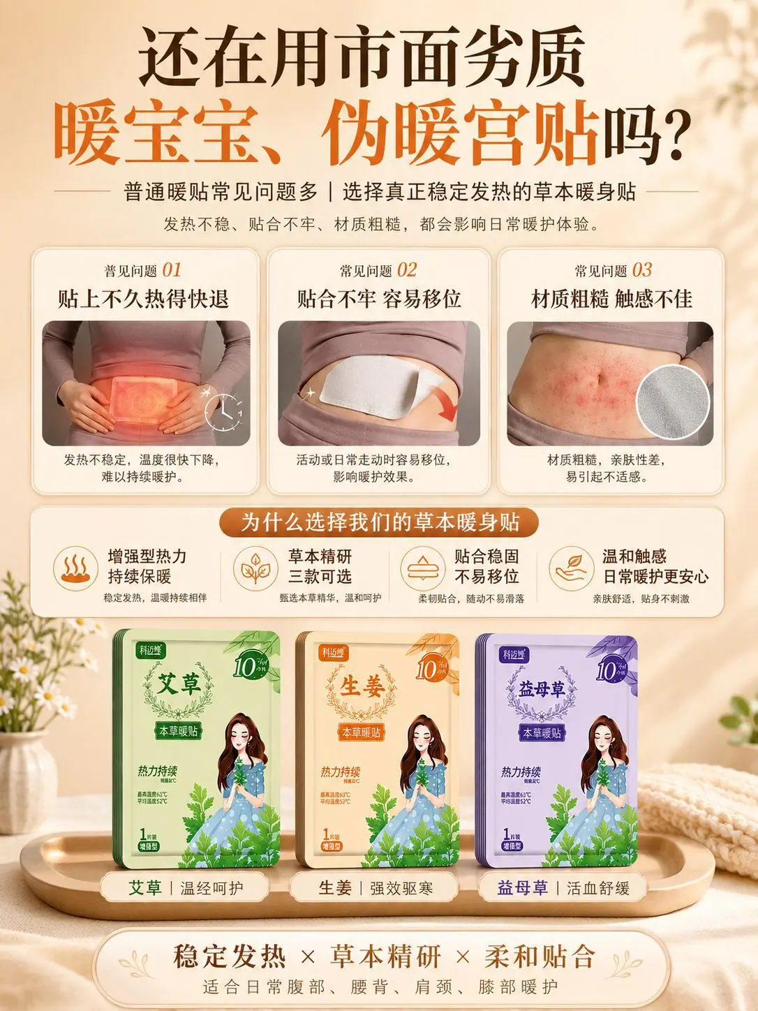 伪暖身贴警告