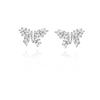 Lujo Ligero Zircón Mariposa Plato Incienso Mosquitos Clip para Oreja Sin Agujeros en la Oreja Diseño Nicho Aretes Únicos Avanzados Aretes Femeninos de Fábrica