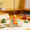 Sachê Aromatizado de Zongzi para os Exames de Admissão ao Ensino Médio e à Faculdade, Sachê Triangular para o Festival do Barco-Dragão, Sachê Portátil com Aroma de Artemísia Repelente de Mosquitos, Enfeite de Pendurar