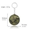 Juego de Tronos Periféricos Insignia de las Nueve Familias Insignia de Daenerys Targaryen Llavero Abridor de Botellas de Metal