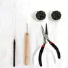 Kits de Herramientas para Extensiones de Cabello Transfronterizas: Juego de Cuatro Piezas de Herramientas para Extensiones de Peluca, Pinzas, Ganchillos para Extensiones de Cabello