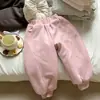 [Liquidación de Fin de Temporada] Pantalones de Algodón para Niña, Pantalones Deportivos Gruesos de Seda y Algodón para Invierno con Forro Interior de Tecnología Negra que Cambia de Temperatura para Calidez y Aislamiento