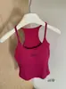 Nuevo top sin mangas halter con estampado de lazos, dulce y fresco, top versátil de corte ajustado para usar tanto solo como debajo de otra prenda