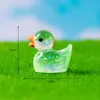 Figuritas de pato amarillas, diminutas, adorables y brillantes, perfectas para crear paisajes en miniatura, decoraciones de resina y accesorios