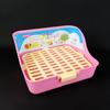Baño para Conejo con Bacinilla Anti-Orina Elevada, Caja de Arena para Mascotas Pequeñas con Cajón, Cobaya, Chinchilla, Conejo Mascota