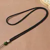 Cordão de Colar Tecido à Mão para Homens e Mulheres, Cordão com Pingente de Jade Hetian, Pingente de Jade, Pingente de Ouro, Fio Vermelho para Ano do Zodíaco Infantil