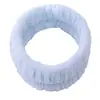 Anillo para el pelo de mujer de moda transfronterizo Banda para el pelo de maquillaje para casa Banda para el pelo semiacabada Felpa linda de color sólido Pulsera de lavado para la muñeca