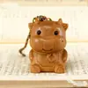 Ciprés Zodiaco Dibujos Animados Pareja de Madera Cadena para Teléfono Bolso Colgante Llavero Atracción Turística Puesto Accesorios Fabricante Mayorista